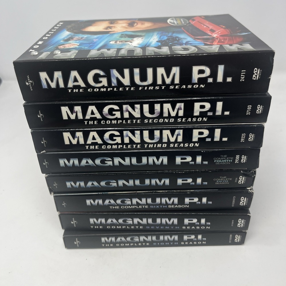 Magnum PI Complete Series (DVD, Seasons 1-8) Tom Selleck, 80s Classic TV